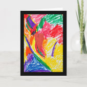 Op maat gemaakte kunstprint voor kinderen kaart (Voorkant)