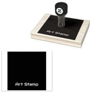 Op maat gemaakte kunststempel Vierkante rand Logo Rubberstempel