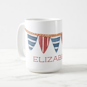 Op maat gemaakte kustnavigatievlaggen voor het str koffiemok