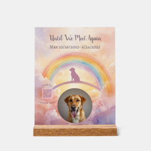 Op maat gemaakte Labrador Retriever-herdenkingspan Acryl Bord