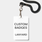 Op maat gemaakte LANYARD ID-BADGE Badge (Voorzijde met lanyard)