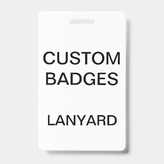 Op maat gemaakte LANYARD ID-BADGE Badge (Voorzijde)