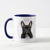 Op maat gemaakte lavendel Franse bulldog mok Foto (Links)