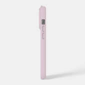 Op maat gemaakte lavendelkrans monogram moeder bru iPhone hoesje (Linkerkant)