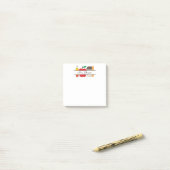 Op maat gemaakte leraar naam Apple potlood liniaal Post-it® Notes (Op bureau)
