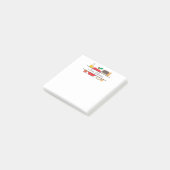 Op maat gemaakte leraar naam Apple potlood liniaal Post-it® Notes (Schuin)