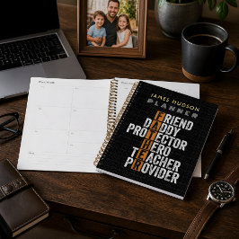 Op maat gemaakte leraar vader naam Vaderdag cadeau Planner