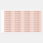 Op maat gemaakte letter H goud folie blush roze ro Labels (Vel)