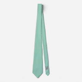 Op maat gemaakte letter M Licht turquoise kleur El Stropdas