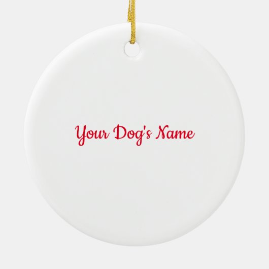Op maat gemaakte leuke Engelse Springer Spaniel ho Keramisch Ornament (Achterkant)