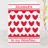 Op maat gemaakte liefdeshart Valentijnskaart Kaart (Gele Bloem)