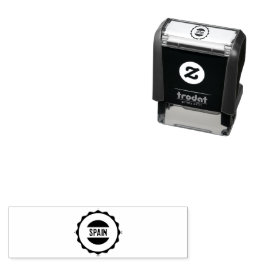 Op maat gemaakte logo behuizing Zwart Kleur Zelfin Zelfinktende Stempel