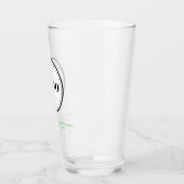 Op maat gemaakte logo en tekst bierglazen glas (Links)