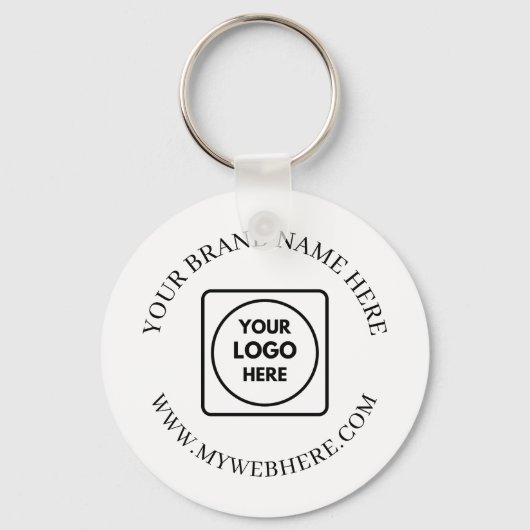 Op maat gemaakte logo gepersonaliseerde zakelijke sleutelhanger (Voorkant)