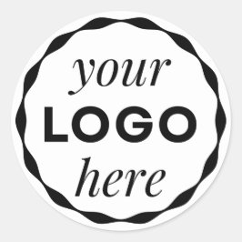 Op maat gemaakte logo-geschulpte cirkelsticker ronde sticker