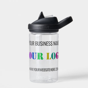 Op maat gemaakte logo naam website promotionele wa waterfles