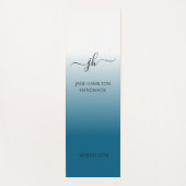 Op maat gemaakte logo promotionele zakelijke teal yogamat (Voorkant)