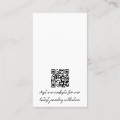 Op maat gemaakte logo QR-code sieraden oorbellen d Visitekaartje (Achterkant)
