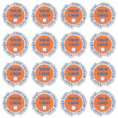 Op maat gemaakte logo stickers 16 per vel (Voorkant)