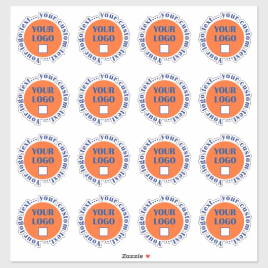 Op maat gemaakte logo stickers 16 per vel (Vel)