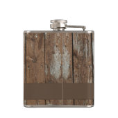 Op maat gemaakte maatkolf voor bijtend houtpatroon heupfles (Achterkant)