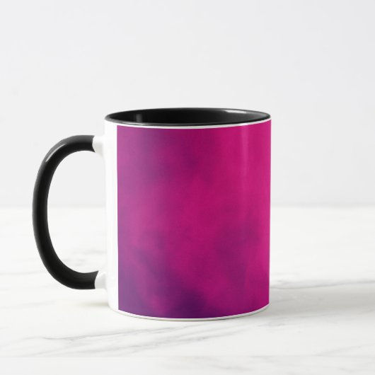 Op maat gemaakte Magenta Gradiënt Mok (Links)