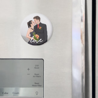 Op maat gemaakte magneet met foto van liefde