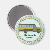Op maat gemaakte magneet voor schoolbus (Voorkant / Achterkant)
