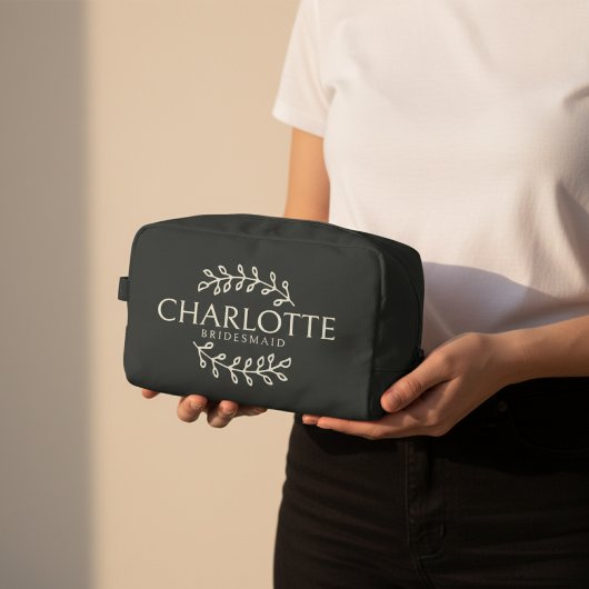 Op maat gemaakte make-uptas voor bruidsfeer cadeau toilettasje