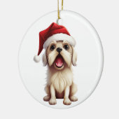 Op maat gemaakte Maltese hond Keramisch Ornament (Links)
