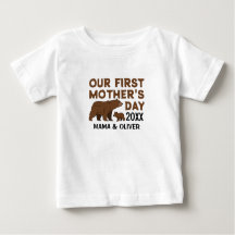 Op maat gemaakte mama en kind T-shirt