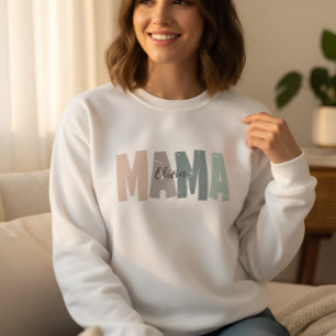 Op maat gemaakte Mama-trui met baby naam Persona Trui