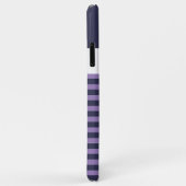 Op maat gemaakte marine donkerblauw wit paars paar Case-Mate iPhone case (Achterkant/rechts)