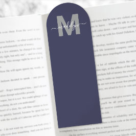 Op maat gemaakte marineblauwe monogramnaam