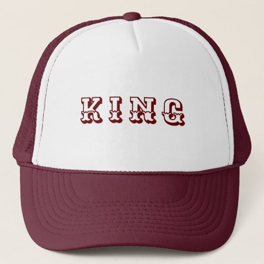 Op maat gemaakte maroenkleurige Trucker Hats Caps Pet (Voorkant)