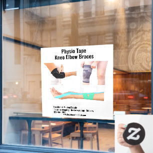 Op maat gemaakte medische voorraad fysiotherapie t raamsticker