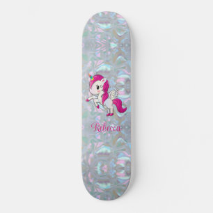 Op maat gemaakte meisjesachtige glinsterende nepmo persoonlijk skateboard
