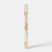 Op maat gemaakte, met monogram beschilderde waterv iPhone 15 case (Linkerkant)