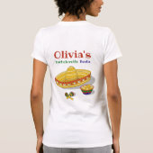 Op maat gemaakte Mexicaanse Fiesta vrijgezellenfee T-shirt (Achterkant)