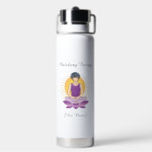 Op maat gemaakte Mindful Waterfles voor Hem | Naam (Achterkant)