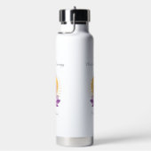 Op maat gemaakte Mindful Waterfles voor Hem | Naam (Rechts)