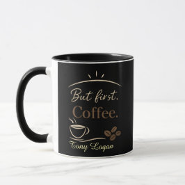 Op maat gemaakte minimalistische koffiemok cadeau mok