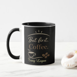 Op maat gemaakte minimalistische koffiemok cadeau mok