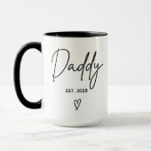 Op maat gemaakte minimalistische mok voor papa's v (Links)