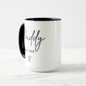 Op maat gemaakte minimalistische mok voor papa's v (Voorkant links)