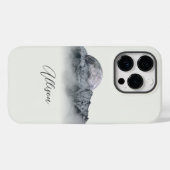 Op maat gemaakte Minimalistische Mountain Tough iP Case-Mate iPhone Case (Achterkant (horizontaal))