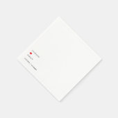 Op maat gemaakte minimalistische trouw servetten (Hoek)