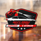Op maat gemaakte mobiele autowas-detailservice  raamsticker (Vel 2)