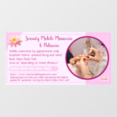 Op maat gemaakte mobiele nagels manicure pedicure  raamsticker (Vel)