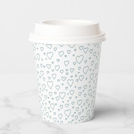 Op maat gemaakte moderne bloemenframe bruidsdouche papieren bekers (Achterkant)